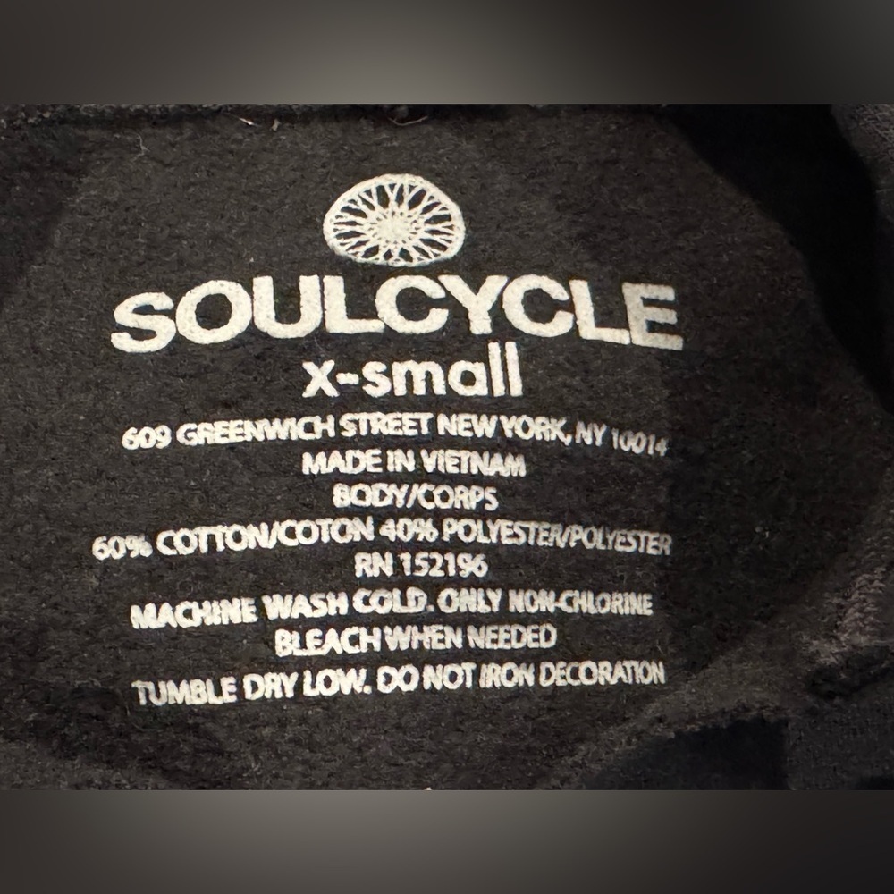Women’s SoulCycle Pullover Black & Pink Hoodie: Size XS Gym - Picture 5 of 5